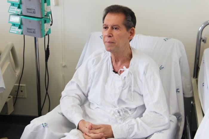 Vamberto, 62, é funcionário público aposentado de BH e sofria de um linfoma terminal — Foto: Hugo Caldato/Hemocentro RP/Divulgação