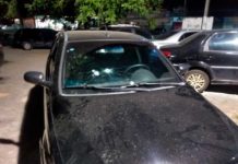 Suspeito é baleado após assalto, perseguição e tiroteio em Ceará-Mirim Assaltante foi baleado durante perseguição policial na Grande Natal — Foto: Acson Freitas/Inter TV Cabugi