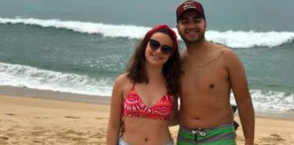 Jovem é enterrada vestida de noiva, após morrer um dia antes de casar Milena Toschi de Andrade e seu noivo, Ivan Viana | Imagem: Reprodução/Facebook