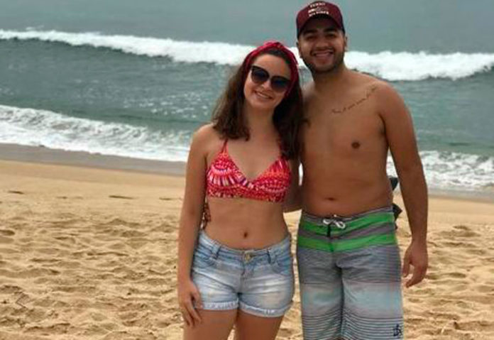 Milena Toschi de Andrade e seu noivo, Ivan Viana | Imagem: Reprodução/Facebook