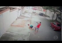 Vídeo mostra jovem salvando criança de ataque de pitbull no Rio