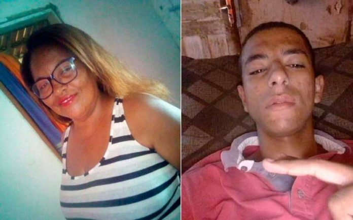 Tia e sobrinho, Diana Trajano de Araújo, de 44 anos, e Iago Trajano de Araújo da Câmara, de 19, foram mortos a tiros em João Câmara, no RN — Foto: Redes sociais