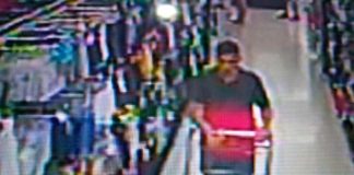Homem é flagrado roubando bolsa com R$ 2 mil em supermercado em Natal Homem circulava em supermercado de Natal com carrinho de compras vazio. Minutos depois, ele roubou uma bolsa com R$ 2 mil — Foto: Divulgação/Polícia Civil