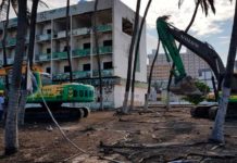 VÍDEO: Começa a demolição do Hotel Reis Magos em Natal