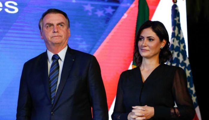 Bolsonaro e Michelle, o casal presidencial (reprodução/congresso em foco)