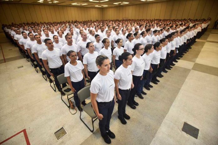 Aula inaugural do Curso de Formação da PM aconteceu na sexta-feira passada — Foto: Elisa Elsie