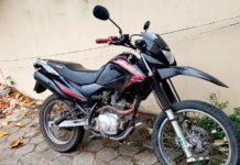 Duas motos são roubadas na BR-101 em Natal na madrugada desta sexta Uma das motos roubadas na madrugada desta sexta (17) foi encontrada por policiais militares na Zona Norte da capital potiguar — Foto: Geraldo Jerônimo/Inter TV Cabugi