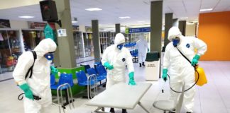 Forças Armadas fazem desinfecção da rodoviária de Natal em prevenção ao coronavírus Militares fazem desinfecção na rodoviária de Natal, em prevenção ao coronavírus — Foto: Divulgação