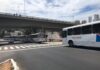 Motoristas de duas empresas de ônibus fazem paralisação contra corte de plano de saúde em Natal Ônibus parados no viaduto do Baldo, em Natal — Foto: Lucas Cortez/Inter TV Cabugi