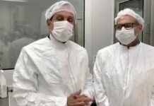 Doria anuncia vacina contra Covid-19 Reprodução/Twitter Doria e Dimas Covas em vídeo publicado no Twitter do governador de São Paulo