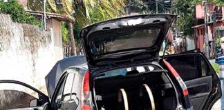 Após ser sequestrado, homem tenta fugir de criminosos e é morto a tiros em Natal Bandido perde controle do carro, homem tenta fugir e é morto a tiros — Foto: Redes sociais