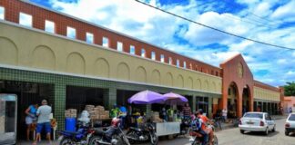 Duas cidades do RN decretam ‘lockdown’ no combate ao coronavírus Mercado Público de Areia Branca — Foto: Site da Prefeitura de Areia Branca