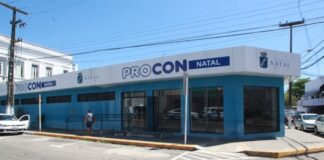Procon Natal suspende atendimentos presenciais após servidores testarem positivo para coronavírus Procon Natal só voltará a receber atendimentos presenciais no dia 15 de junho — Foto: Alex Régis