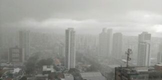 Maio teve chuvas acima da média esperada para o RN, diz Emparn Chuva em Natal — Foto: Pedro Vitorino/Cedida
