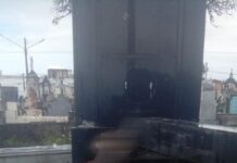 Homem é encontrado morto em cima de túmulo no Cemitério do Alecrim em Natal Homem é encontrado morto em cima de túmulo no Cemitério do Alecrim em Natal — Foto: Redes sociais