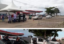 PM realiza barreira sanitária no interior do RN em combate ao coronavírus