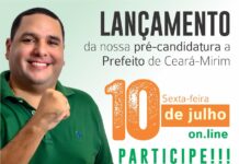 Vereador Jácio Praxedes lança pré-candidatura a prefeito de Ceará-Mirim