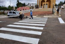 DETRAN/RN realiza serviços de sinalização em Pureza