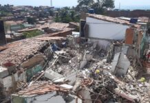 Itep faz perícia em botijões de gás encontrados em escombros após explosão e desmoronamento de casas com 4 mortes em Natal