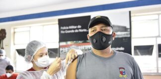 Governo do Estado iniciou a vacinação dos agentes de Segurança Pública