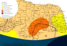 Mapa de Seca registra avanço do fenômeno no RN