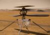 Helicóptero Ingenuity, da Nasa, faz voo teste com êxito em Marte