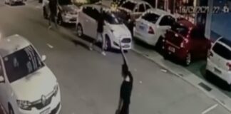 Briga em bar termina com tiros para o alto e homem ferido na Grande Florianópolis; VÍDEO