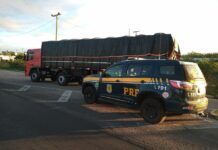 PRF apreende caminhão com 150 mil maços de cigarros contrabandeados no Agreste potiguar