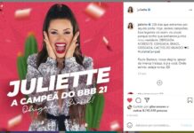Juliette entra no Guinness por post mais rápido a bater um milhão de curtidas