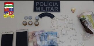 Polícia Militar prende suspeitos de trafico de drogas em Ceará-Mirim/RN