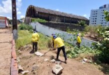 Internos do sistema prisional reformam escola dos Bombeiros Mirins