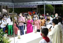 Governadora prestigia abertura da festa de São Miguel Arcanjo em Extremoz