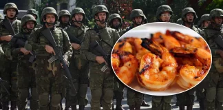 Após escândalos do leite condensado, filé mignon e picanha, Exército gasta R$ 79 mil com “cardápio especial” regado a camarão