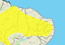 Inmet alerta para chuvas intensas em 91 cidades do RN; veja lista
