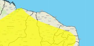 Inmet alerta para chuvas intensas em 91 cidades do RN; veja lista