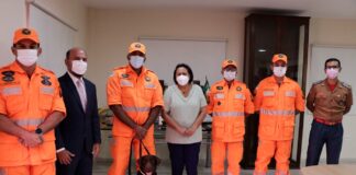 Governadora Fátima recebe bombeiros potiguares que estiveram em Petrópolis, no Rio de Janeiro