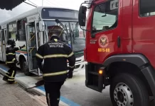 Pane elétrica causa princípio de incêndio em ônibus de transporte público em Natal