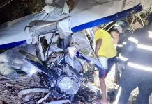 Dois homens ficam feridos após aeronave cair em Pau dos Ferros