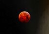 Lua de Sangue ilumina o céu nesta terça (3) em eclipse total impressionante